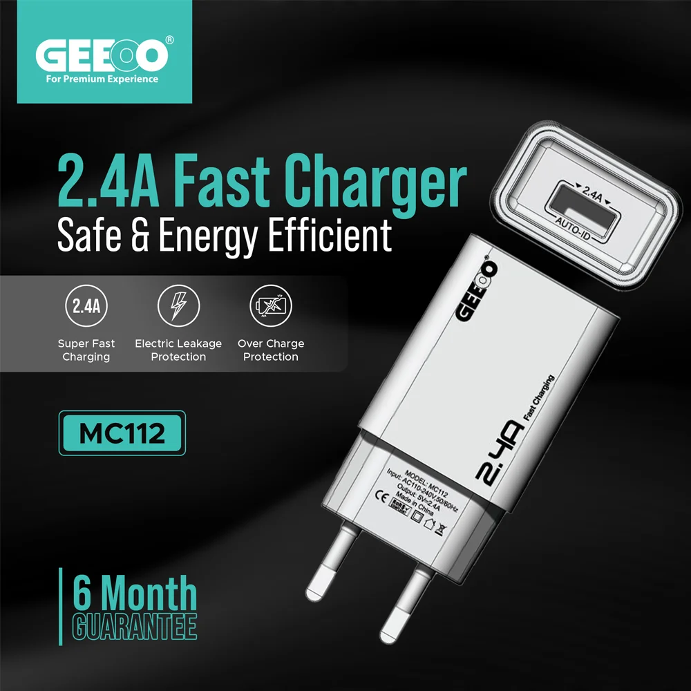 Power Up Fast: GEEOO MC-112 Type-C Fast Charger
